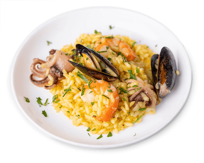 Risotto with seafood